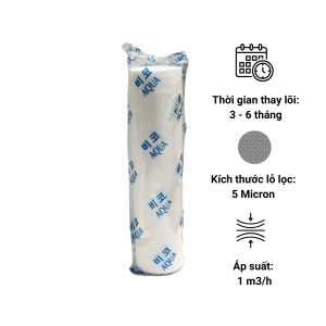Lõi lọc bông nén 10 inch – 1 Micron (lõi BDM) Aqua Hàn Quốc