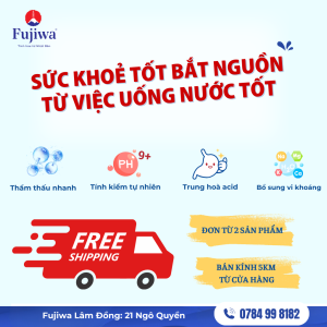 Nước I-on kiềm cao cấp Fujiwa