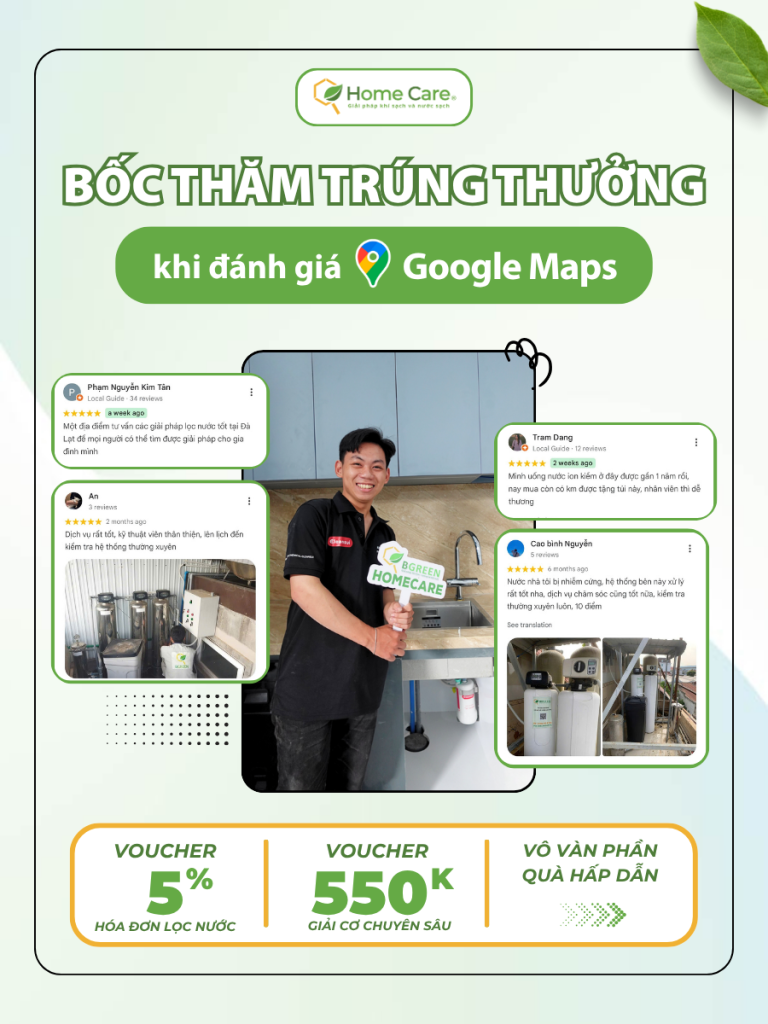 Đánh giá google map nhận quà