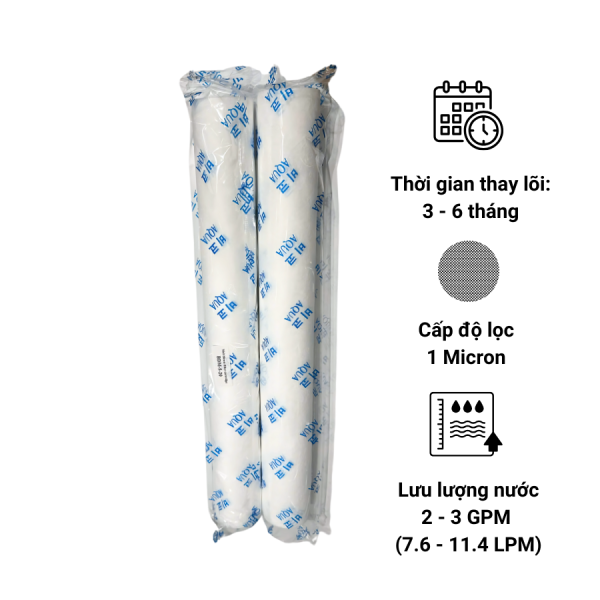 Lõi lọc bông nén 20 inch - 5 Micron (lõi BDM) Aqua Hàn Quốc Lõi lọc bông nén 20 inch – 5 Micron (lõi BDM) Aqua Hàn Quốc