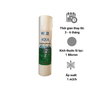 Lõi lọc bông nén 10 inch – 1 Micron