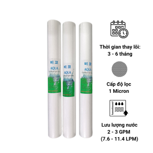 Lõi lọc bông nén 20 inch – 1 Micron