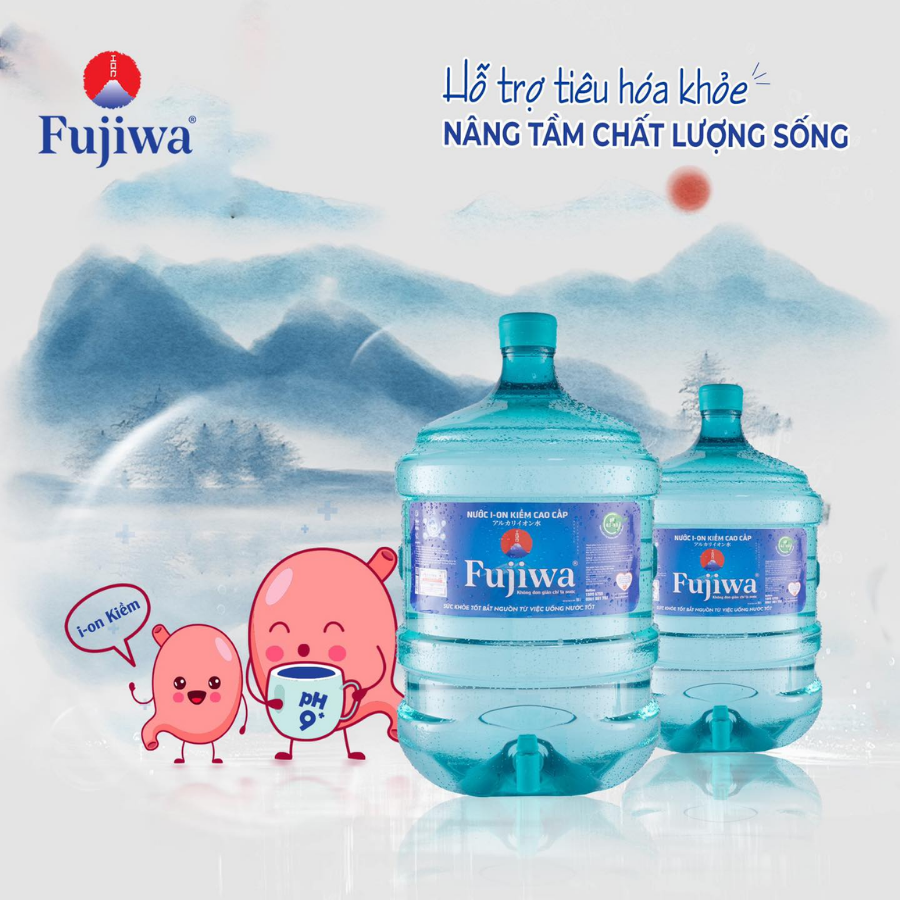 Nước Ion kiềm cao cấp Fujiwa Bình 18L- công nghệ điện phân số 1 Nhật Bản - Ảnh 3