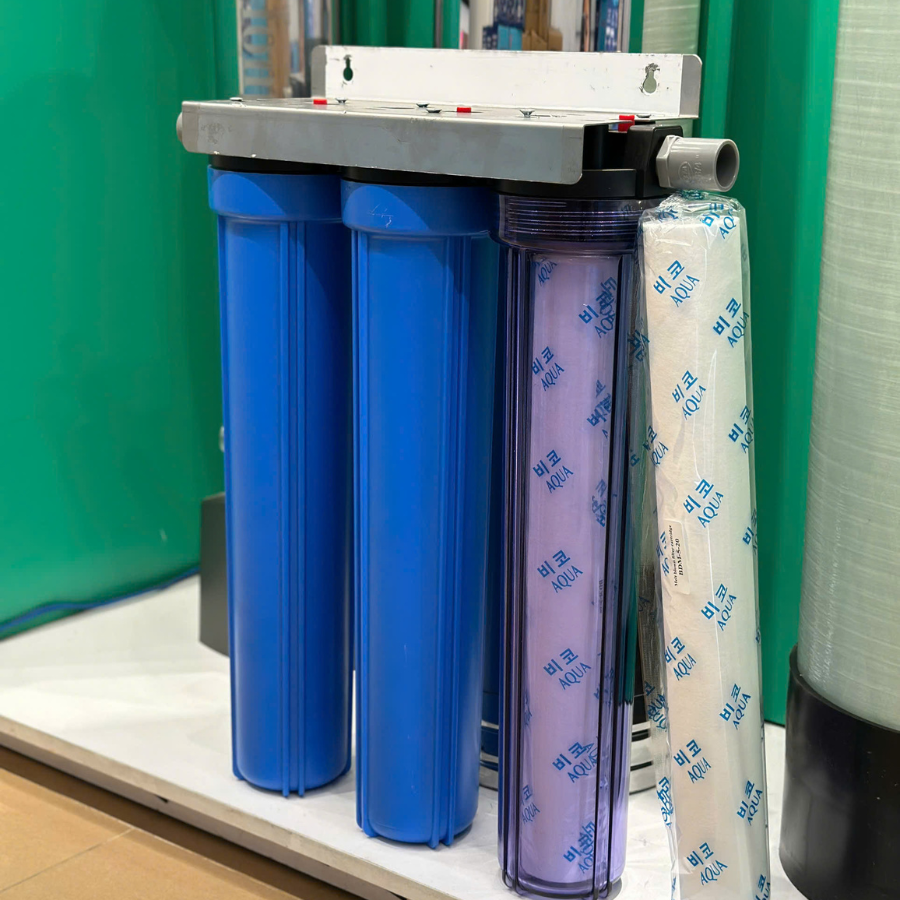 Bộ lọc thô 3 cốc 20 inch cho gia đình