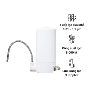 Máy lọc nước Mitsubishi Cleansui ET101 không dùng điện, không có nước thải, lắp trực tiếp trên bồn rửa