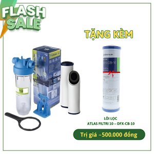 Bộ lọc nước Atlas Filtri 10 – DFX-CB-10 - Gọn nhẹ, dễ lắp, không dùng điện