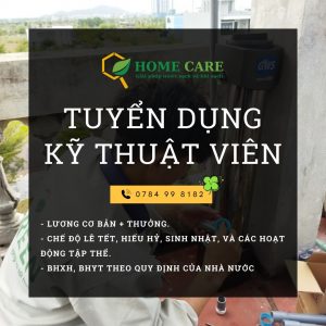 Home Care tuyển dụng Kỹ thuật viên