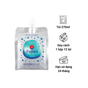 Túi nước uống giàu hydrogen Fujiwa- Hộp 12 Túi x 270ml