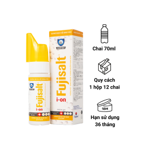Dung dịch vệ sinh mũi Fujiwa Hương The Mát/ Hương Biển - Hộp 12 chai x 70ml