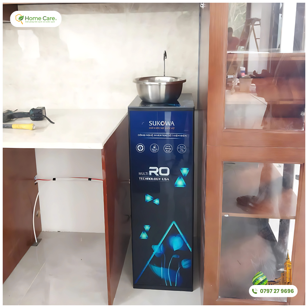 Ảnh thực tế Máy lọc nước lắp cho khách của Home Care