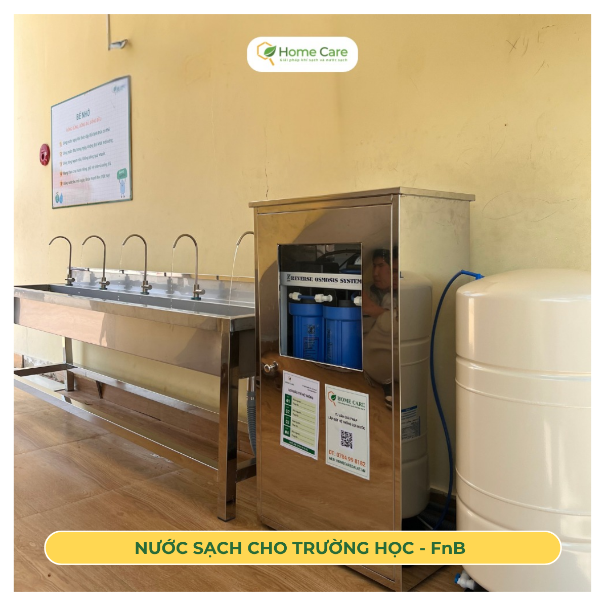 Ro công nghiệp, lọc nước uống trực tiếp cho trường học, kinh doanh Fnb, văn phòng