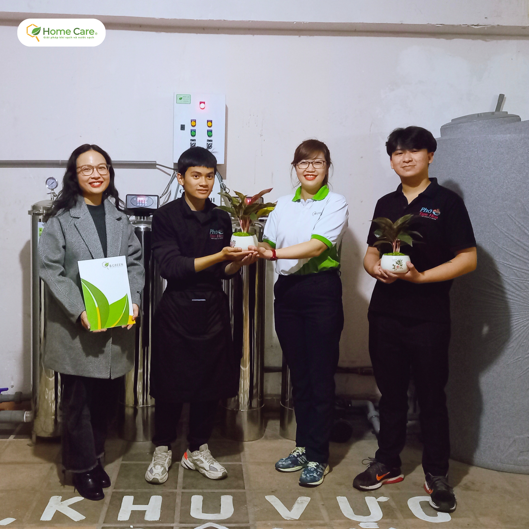 Hệ thống lọc nước tổng đầu nguồn cho quán phở Tam Hoa